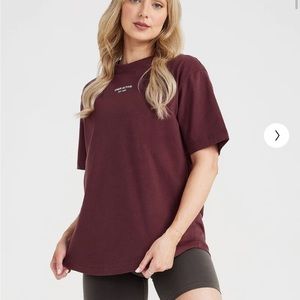 oner active graphic oversized t-shirt washed rosewood